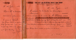 VP20.033 - LUCON 1946 - Reçu Signé, Mr Le Comte De CAMPAGNE à BOURESSE - Autres & Non Classés