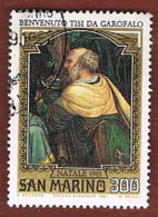 SAN MARINO - UNIF. 1086  - 1981 NATALE: DIPINTI DI B. TISI   -  USATI (USED°) - Oblitérés