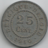 ALBERT I * 25 Cent 1916 Frans/vlaams * Prachtig * Nr 11345 - 25 Centimes