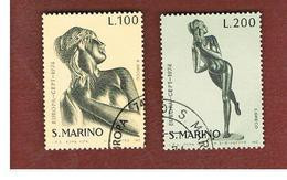 SAN MARINO - UNIF. 918.919   - 1974  EUROPA (SERIE COMPLETA DI 2)  -  USATI (USED°) - Gebraucht