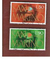 SAN MARINO - UNIF. 926.927   - 1974  CENTENARIO DELL' U.P..U. (SERIE COMPLETA DI 2) -  USATI (USED°) - Used Stamps