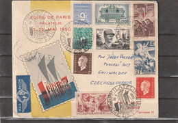 France PARIS EXPOSITION COVER 1950 - Brieven En Documenten