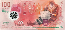 Maldives 100 Rufiyaa, P-29a (5.10.2015) - UNC - Maldivas