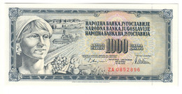 YUGOSLAVIA	1000	DINARA	12/08/78	P92	UNC	ZA Replacement		.CV. - Jugoslawien