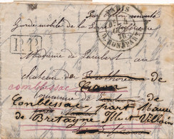 BALLON MONTE NON DENOMMÉ N°2 GARDE MOBILE DE LA LOIRE INFERIEURE MAURE DE BRETAGNE - Krieg 1870