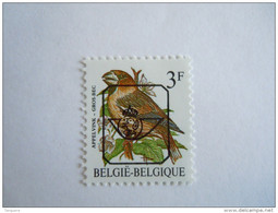 België Belgique Belgium 1985 Appelvink Gros-becvogel Oiseau Buzin Grijze Gom Preo V820 MNH ** - Sobreimpresos 1986-96 (Aves)