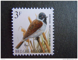 België Belgique Belgium 1991 Vogels Oiseaux Buzin Rietgors Bruant Des Roseaux Typopapier 2425Nov Yv 2425 MNH ** - 1985-.. Vogels (Buzin)