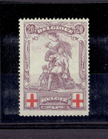 Belgique - N°128 X TB - 1914-1915 Croix-Rouge