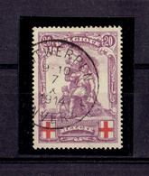 Belgique - N°128 OB TB - 1914-1915 Croix-Rouge