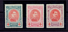 Belgique - N°132/134 X TTB - 1914-1915 Croix-Rouge