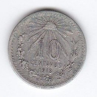 MONEDA DE PLATA DE MEXICO DE 10 CENTAVOS DEL AÑO 1913  (COIN) SILVER-ARGENT - Mexique