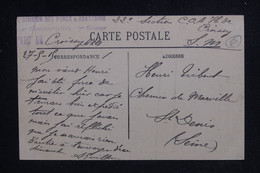FRANCE - Cachet Militaire Sur Carte Postale De Vaucresson En 1915 En Fm Pour St Denis - L 124733 - WW I