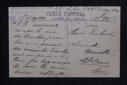 FRANCE - Cachet Militaire Sur Carte Postale De Vaucresson En 1915 En Fm Pour St Denis - L 124734 - WW I