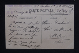 FRANCE - Cachet Militaire Sur Carte Postale De Vaucresson En 1915 En Fm Pour St Denis - L 124737 - WW I