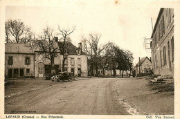 Lépaud * La Rue Principale Du Village * Automobile Voiture Ancienne - Andere & Zonder Classificatie