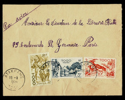 TOGO  Lettre Affr. Composé  Oblit. ATAKPAME 16-1-1954 - Covers & Documents