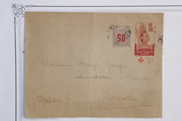 AY11 GABON  AEF   BELLE LETTRE ENTIER RARE 1918 PETIT BUREAU N DJOLE  A LIBREVILLE+TAXE SURCHARGE++AFFRANCH. INTERESSANT - Storia Postale