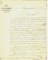 PARIS 1836 RELIGION  PROTESTANTISME LAICITE LETTRE SIGNEE Société Encouragement Instruction Primaire  Protestants - 1800 – 1899