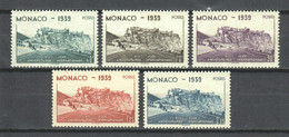 Monaco 1939 Mi 200-204 MLH - Neufs