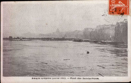 PARIS  INONDE     ( 75 )    PONT DE SAINTS-PERES - Inondations