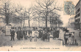 42 - ST ETIENNE - SAN44805 - Place Chavanelle - Le Marché - Saint Etienne