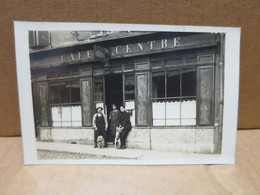 CAFE DU CENTRE Carte Photo Devanture Animation Probable Département Du Rhone - To Identify