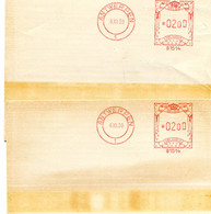 1959 2 Kaarten TRANSINTRA Naar St Niklaas Voor Levering Van Inktpotten Naar Congo Via Schip CHARLESVILLE  - REF 12 - ...-1959