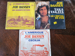 Lot De 3 Vinyles Joe Dassin - Zonder Classificatie