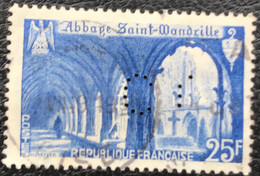 République Française - France - C10/27 - (°)used - 1949 - Michel 479 - Perfins - Landschappen - Used Stamps