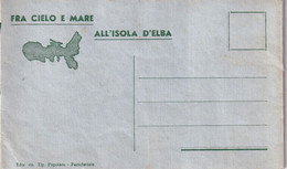 Album Con 14 Immagini Formato Cartolina "Fra Cielo E Terra All'Isola D'Elba". Anni '20 - Livorno
