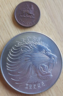 2 X ETHIOPIË : 1 CENT EE 1936 KM 32 + CROWNSIZE 2 BIRR EE 1974 PRACHTIGE STAAT - Ethiopia