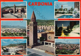 CARTOLINA  CARBONIA,INGLESIAS,SARDEGNA,BELLA ITALIA,MEMORIA,CULTURA,RELIGIONE,STORIA,IMPERO ROMANO,VIAGGIATA 1979 - Iglesias