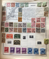 ALBUM - COLLECTION De TIMBRES De MONACO Depuis 1896   Et DEUTSCHE REICH Et REICHPOST + Documents Philatéliques 1965 - Used Stamps