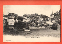 ZQF-12 Moudon  Quartier Du Bourg   Circulé 1912. CPN 3869 - Moudon