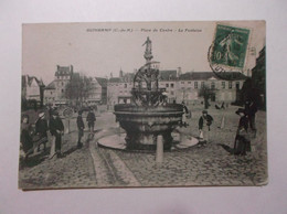 Delcampe - GUINGAMP   Place Du Centre     La Fontaine - Guingamp