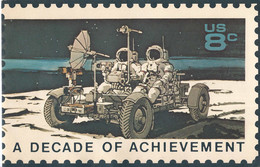 Verenigde Staten Souvenirkaart "A Decade In Space 1971 (7498) - Nordamerika