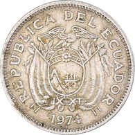 Monnaie, Équateur, 20 Centavos, 1974 - Ecuador