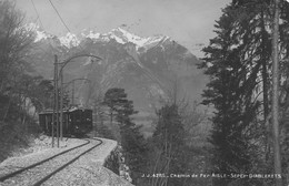 Chemin De Fer Aigle Sepey Diablerets Train Locomotive 1922 - Aigle