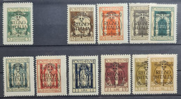 FIUME 1924 - MLH - Sc# 184, 186-195 - Fiume