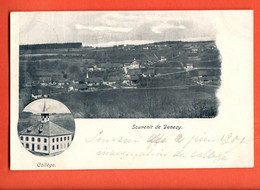 ZQF-34 RARE Souvenir De Denezy  Gros De Vaud.  Circulé 1901 Dos Simple. - Denezy 