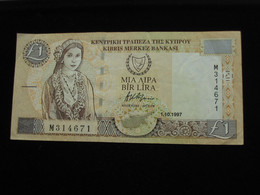 CHYPRE   1 One Pound  1997 Central Bank Of Cyprus    **** ACHAT IMMEDIAT **** - Chipre