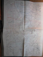 Grande Carte D'Etat-Major VERDUN - Bois De Forges (55 - Meuse) Publiée En 1918 - 1ère Guerre Mondiale - Cartes Géographiques