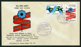 Türkiye 1978 European Human Rights Mi 2463-2464 FDC - Covers & Documents