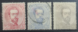 SPAIN 1873 - MLH/canceled - Sc# 178, 181, 183 - Ungebraucht