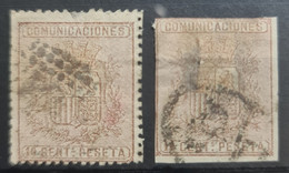 SPAIN 1874 - Canceled - Sc# 211, 211b - Usati