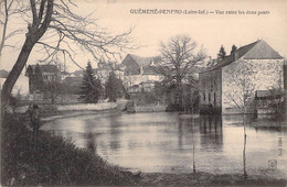 CPA - GUEMENE PENFAO - Vue Entre Les Deux Ponts - Fleuve - Berge - Guémené-Penfao