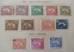 Madagascar - 1908-27 - Taxe TT N°Yv. 8 à 19 - Complet - 12v - Neuf * / MH VF - Strafport
