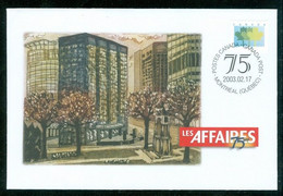 Newspaper / Journal Les Affaires; 75 Ans / Years; Timbre Scott # 1927 Stamp; Enveloppe Souvenir (9994) - Lettres & Documents