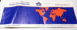 Egypt 1997 , IATA (Lufthansa ) Passenger Ticket - Cairo , Frankfurt , Dolab - Mondo