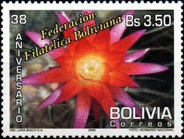 Bolivia 2009 **CEFIBOL 2050 Bolivian Philatelic Federation. Cactus Flower . Federación Filatélica Boliviana. Flor Cactus - Bolivien